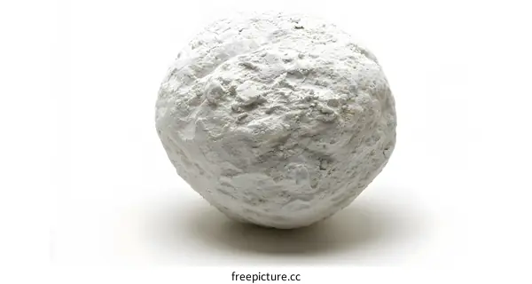 Close-up of a gray concrete ball