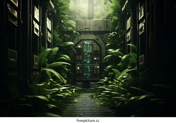 Overgrown and Secret Underground Laboratory