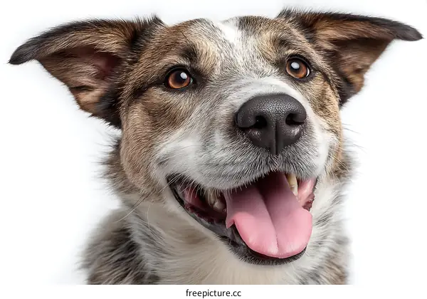 Close-up Portrait of a Happy Dog