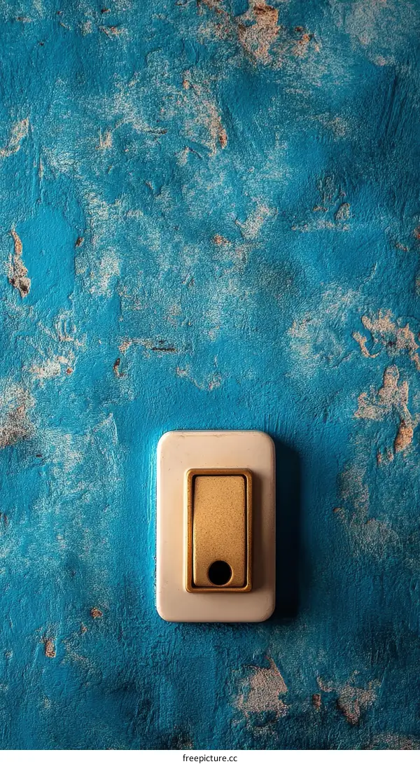 Vintage Blue Wall Switch Plate