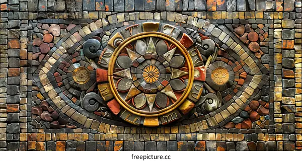 Roman Empire History Mosaic