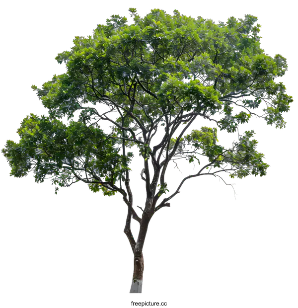 [Transparent Background PNG]Green Tree Isolated On White Background