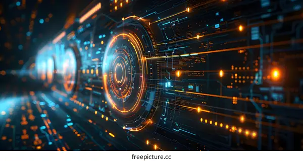 futuristic technology background