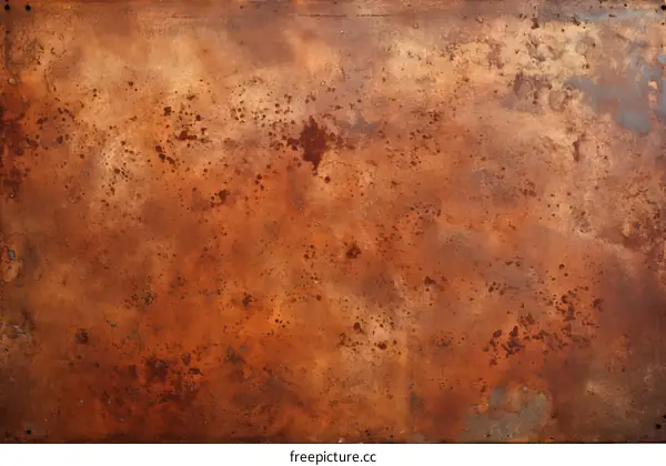 Rustic Copper Plate Texture Background