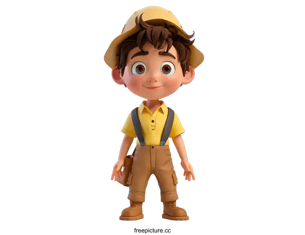 [Transparent Background PNG]boy in hat