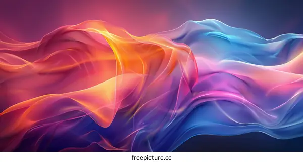 Flowing Colorful Silk