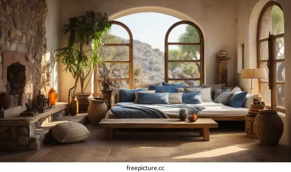 Cozy living room featuring a sectional sofa, coffee table, and fireplace