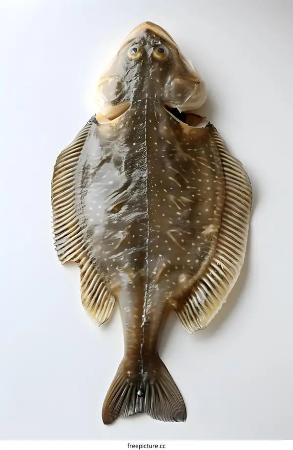 A large flounder fish