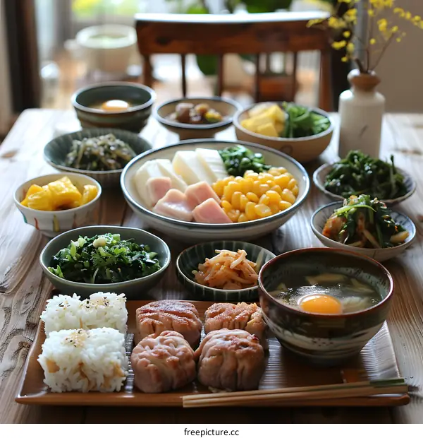 A delicious Japanese breakfast