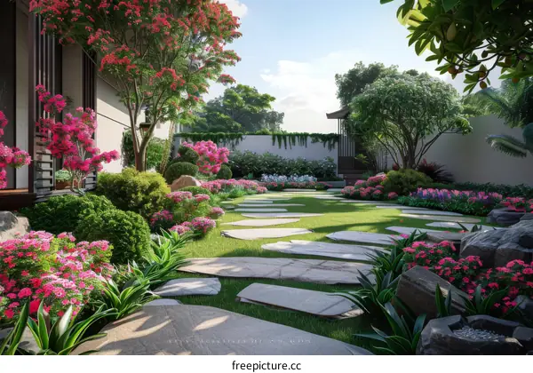 Tranquil Japanese Garden Design