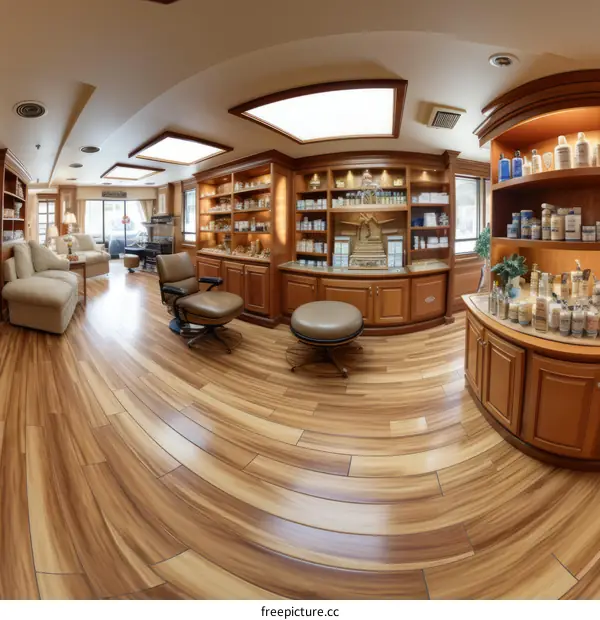 Serene Spa Waiting Room Interior Design