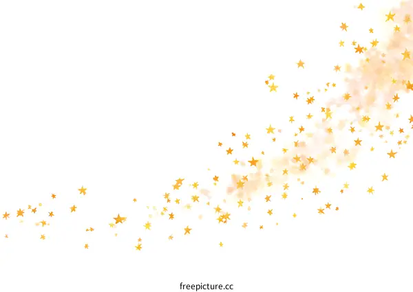 Golden Stars Festive Background Design