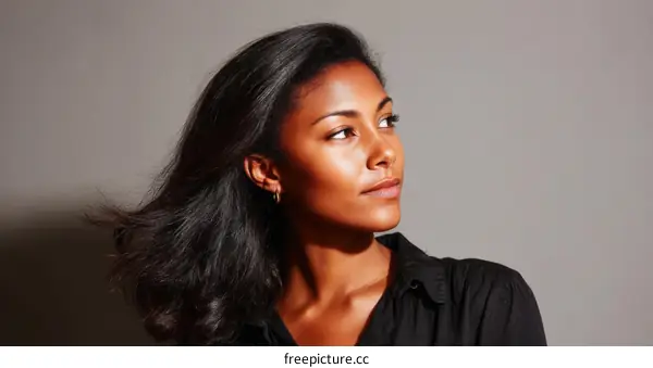 Close up Portrait of a Black Woman