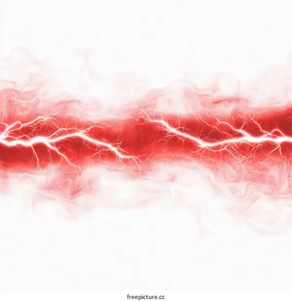 Abstract Red Lightning Design Background