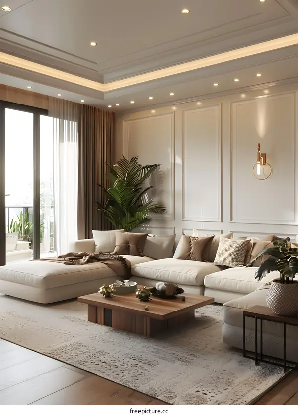 Modern minimalist living room