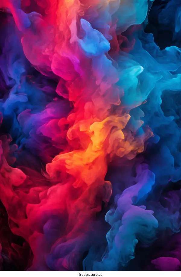 Colorful smoke background