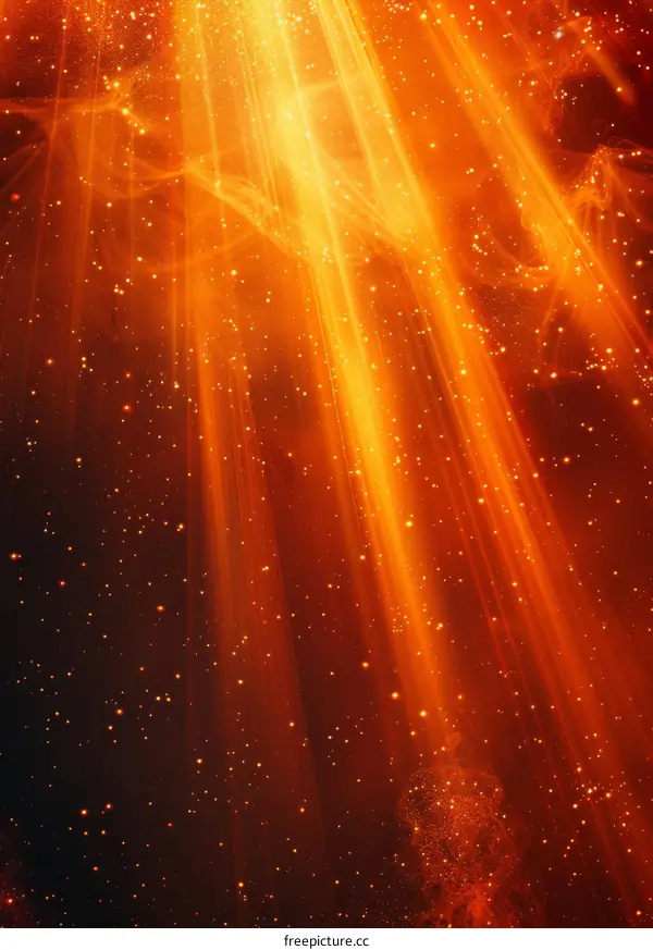 Glowing Nebula in Space