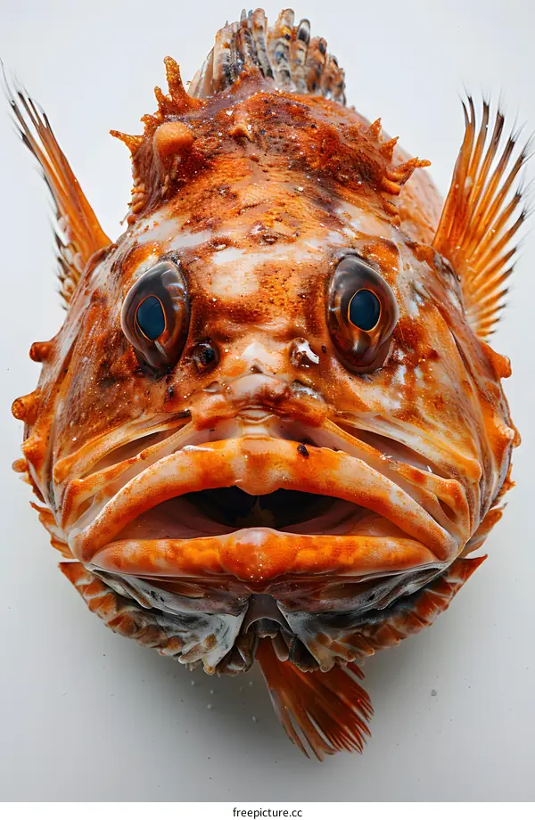 Orange Fish Head Closeup