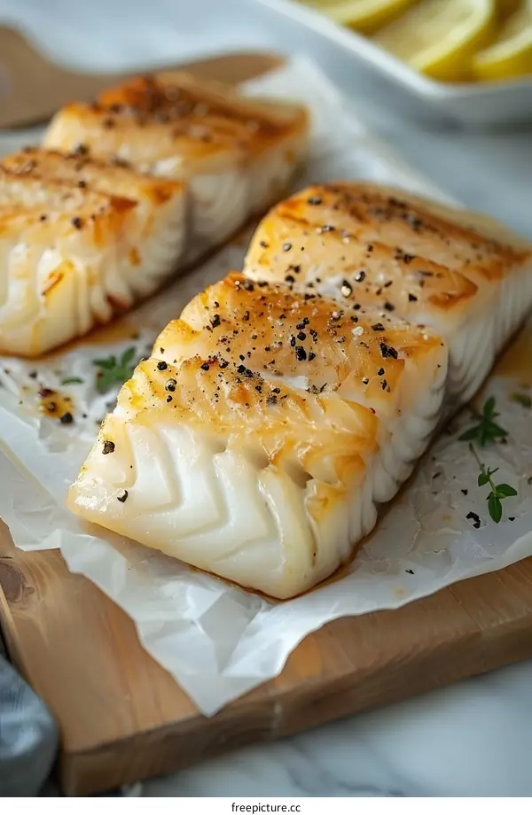Baked Cod with Lemon and Thyme