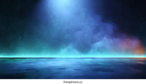 Neon Light Empty Stage Background