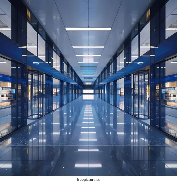 Modern Office Building Corridor Interior Design