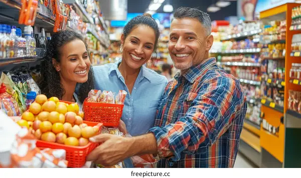 Grocery Shopping Family Friendly Food Store