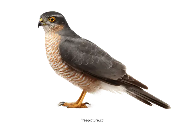 [Transparent Background PNG]Raptor Bird Portrait Against White Background