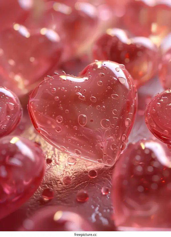 Shimmering Heart-Shaped Glass Ornament