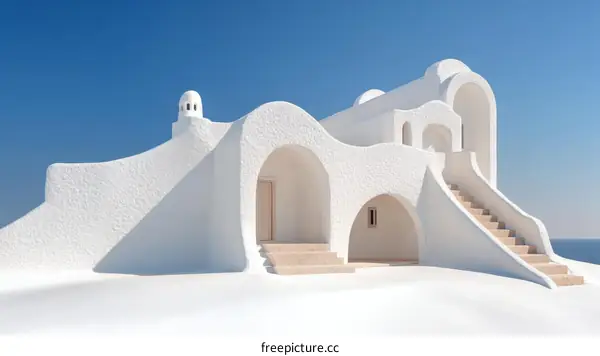 Modern Minimalist White Architecture Exterior