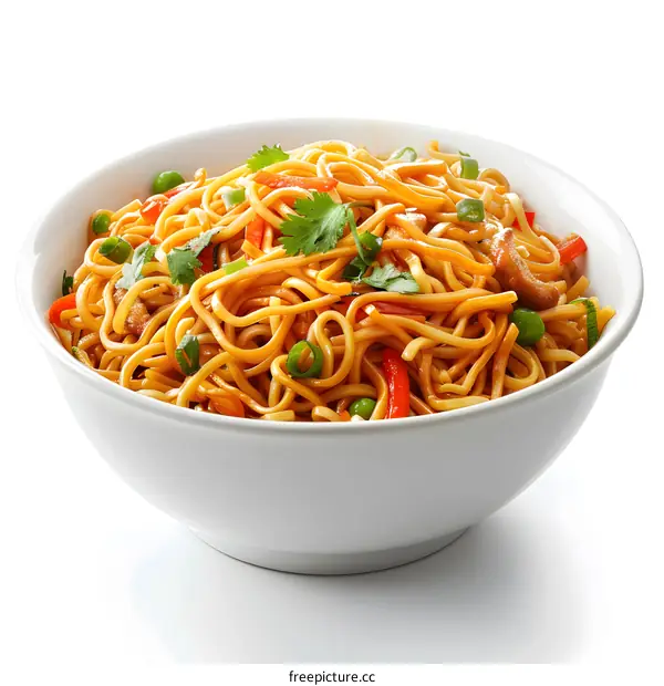 noodles in white bowl