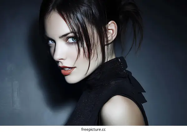 Close-up Fashion Portrait of a Woman