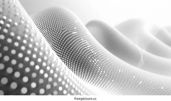 Abstract Background with Wavy Pattern of Dots