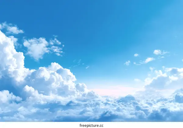 Stunning Sky Filled with Fluffy Clouds