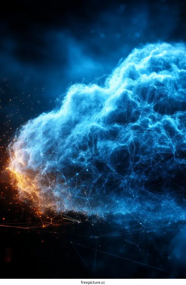 Abstract Cloud Network Visualization