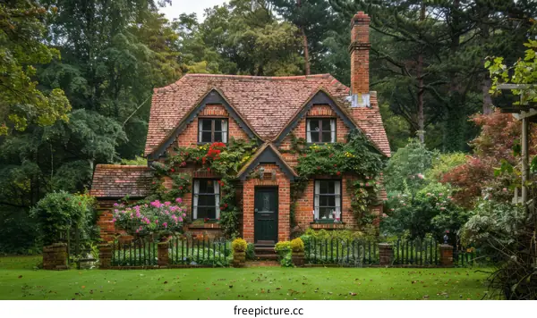 English cottage in the countryside