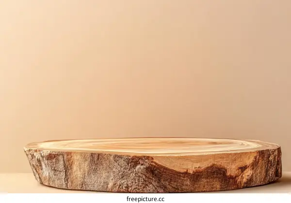 Natural Wood Slice Display Platform