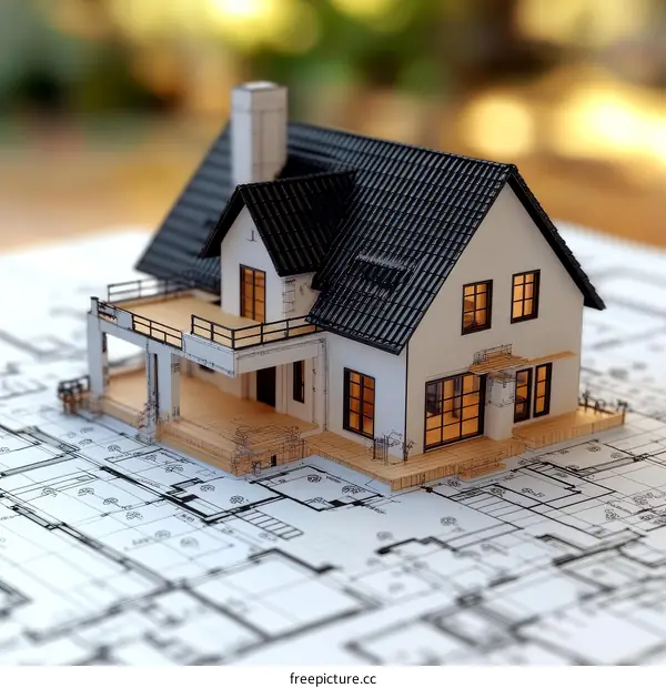 Architectural Design of a Modern Home Model