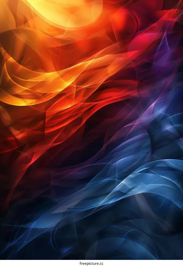 Scorching Symphony of Abstract Colors