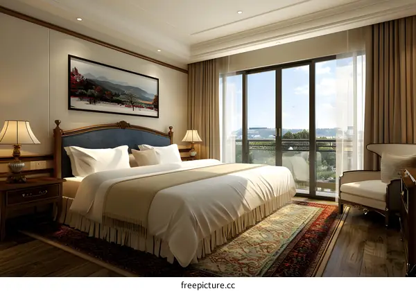 Inside view of a hotel room