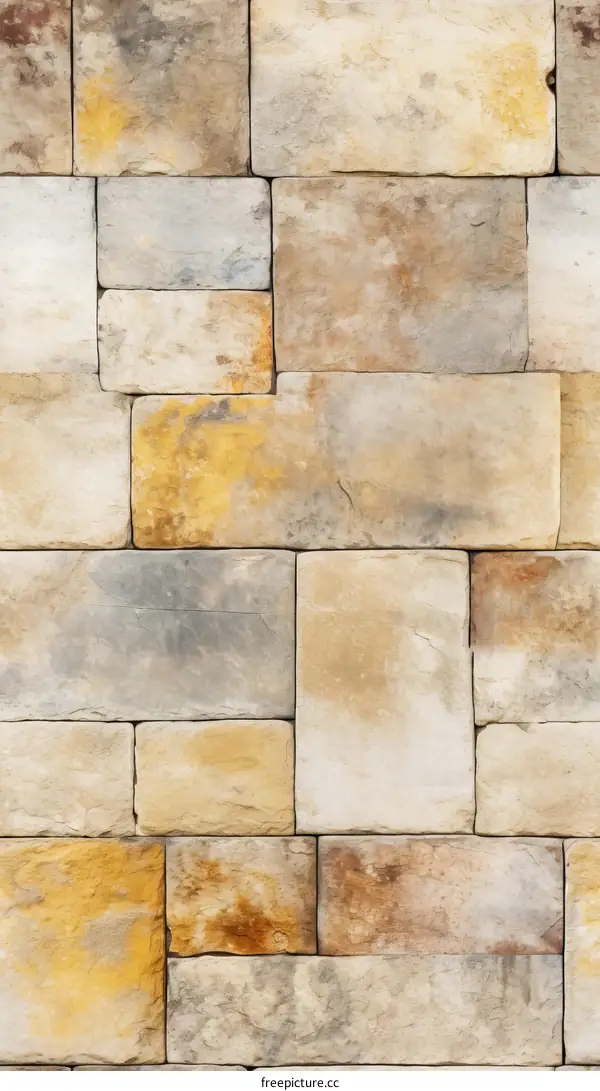 Rough Weathered Sandstone Wall Surface