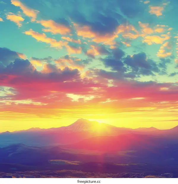 Landscape photography of mountains and clouds