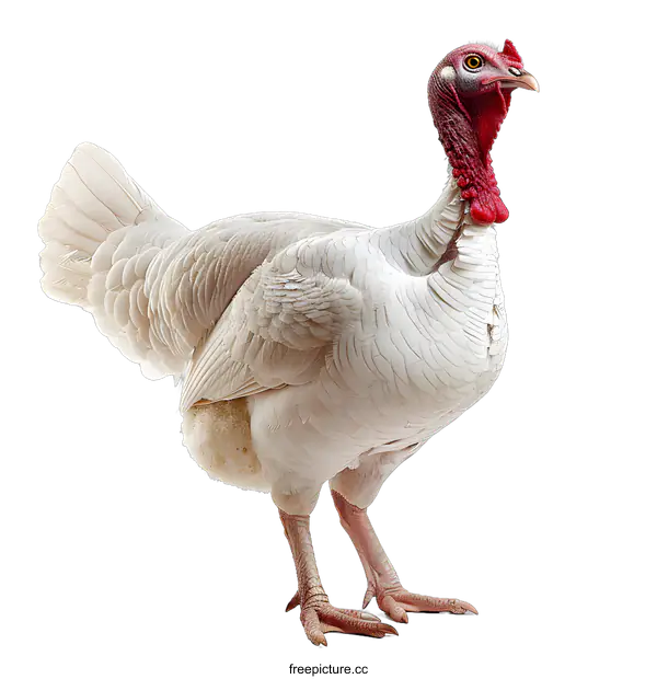 [Transparent Background PNG]White Turkey on White Background
