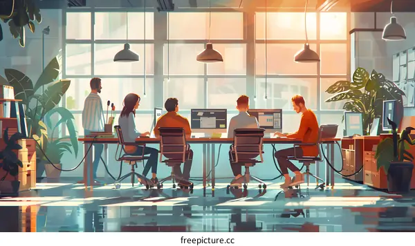 business meeting in the office