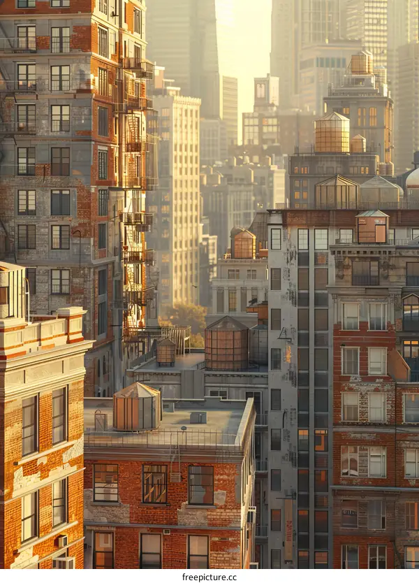 New York City Skyline at Sunset