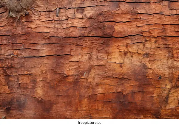 Close-up of a tree trunk with cracked bark