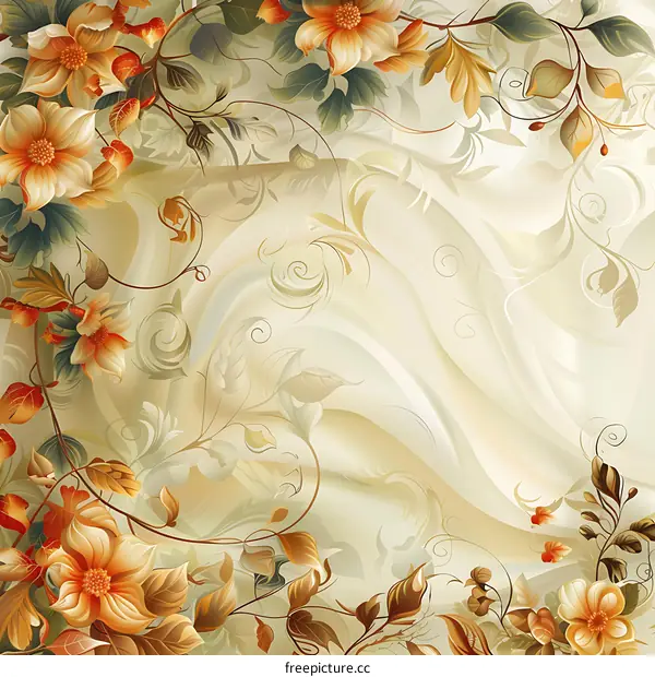 Hand-painted flowers