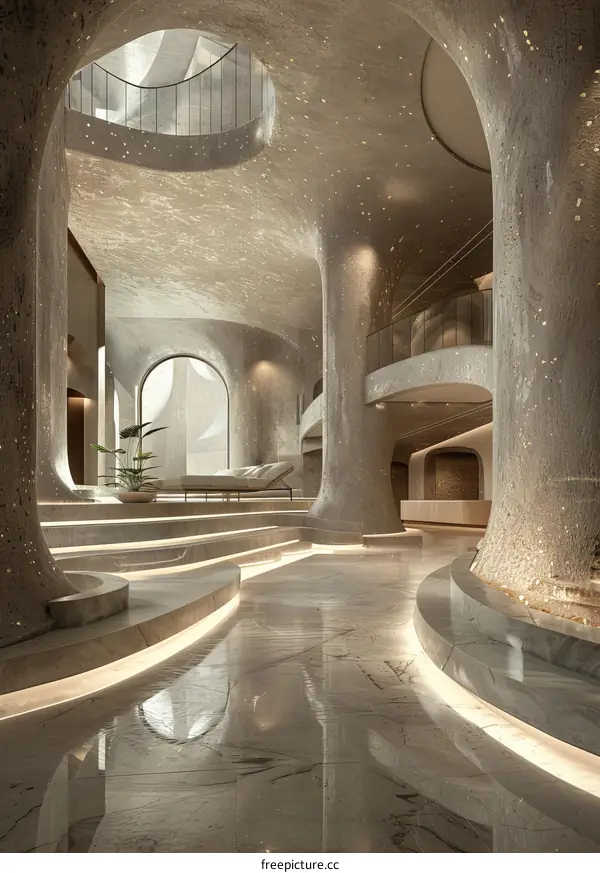 Modern Architectural Interior Design of a Lobby