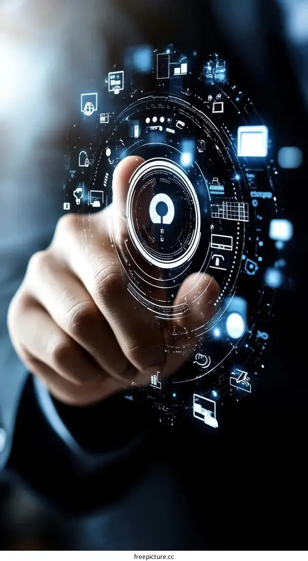 Interactive Technology Interface Illustration