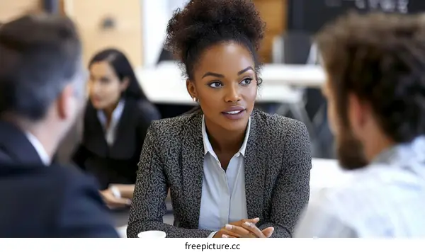 Business Meeting Discussion African American Women