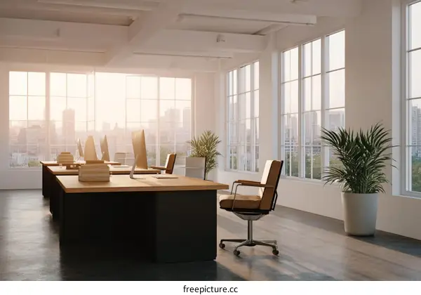 Modern Office Space with City Views